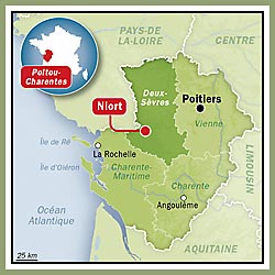 Carte de la région Aquitaine