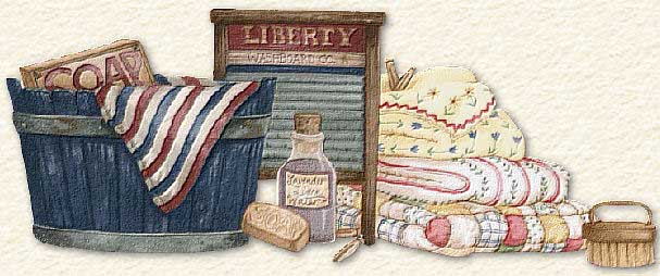 Bassine et serviettes, savon et brosse